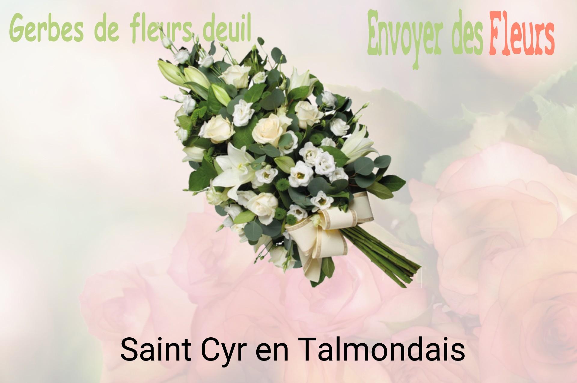Gerbe de fleurs de deuil livrée à Saint-Cyr-en-Talmondais